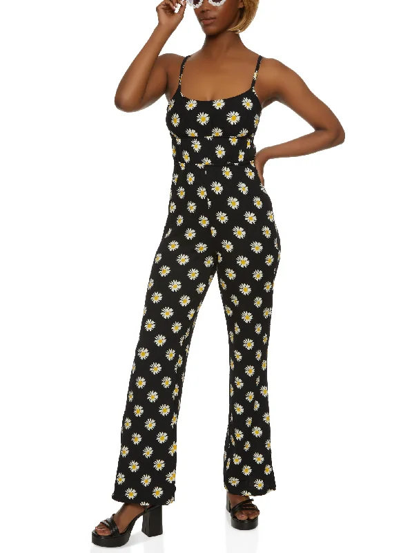 Daisy Print Jumpsuit