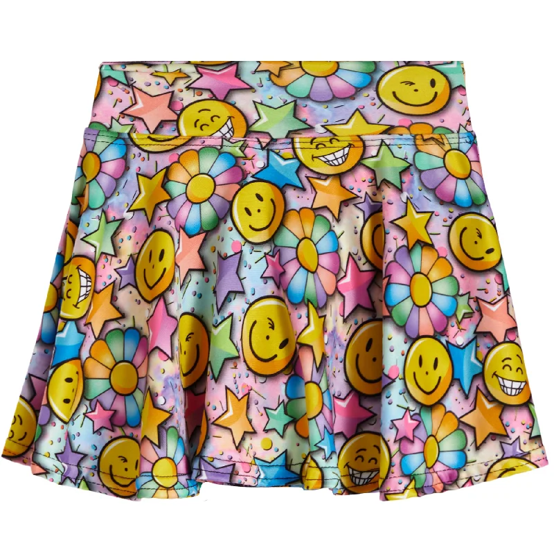 Allover Smiley Skort