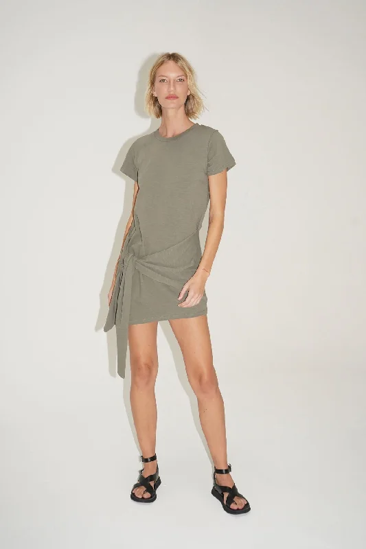 Charlie Cotton Tie Waist Dress - Sedona