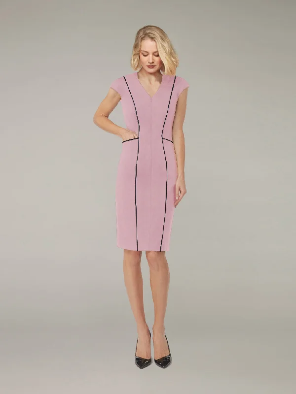 SAGE | Hourglass Punto Dress | Peony