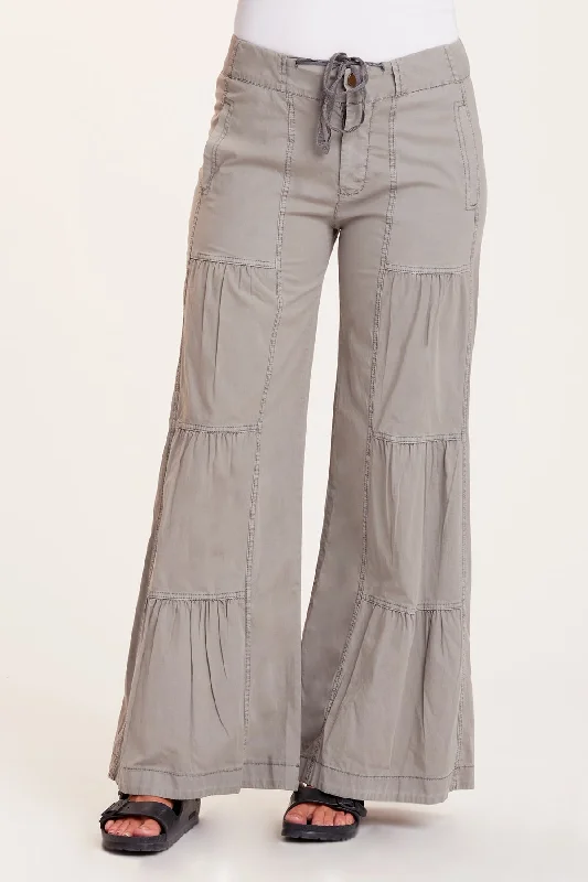 Terraced Wide Leg Pant