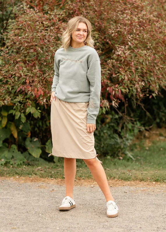 Andie Hiking Midi Skirt Tan