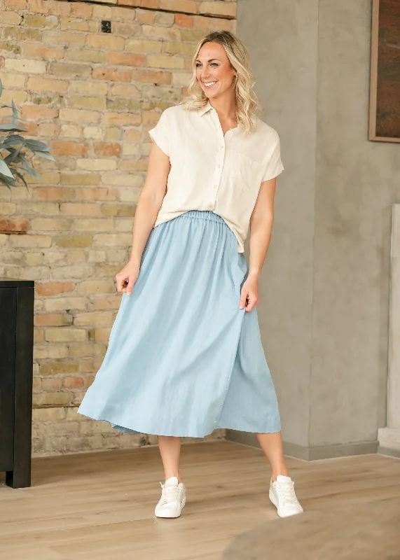 Nora Chambray Maxi Skirt - FINAL SALE