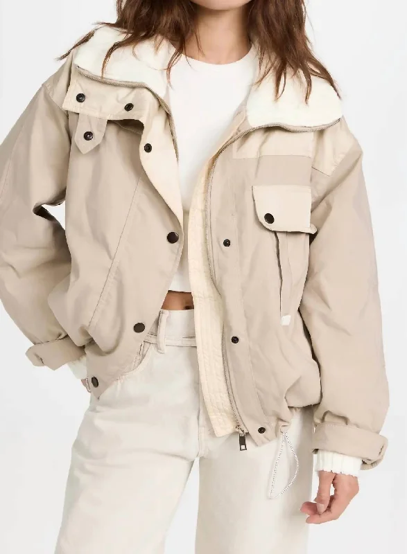 Rae Anorak Jacket In Cream