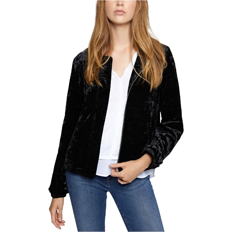 Sanctuary Clothing Womens Velvet Jacket, Black, X-Small