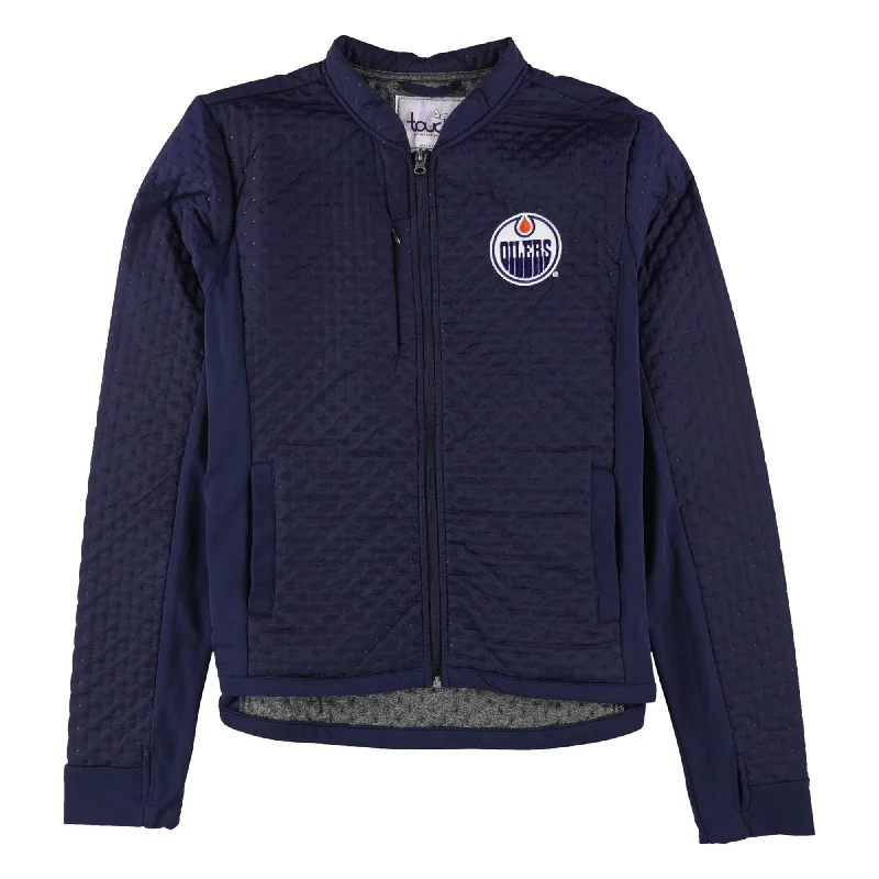 Touch Womens Edmonton Oilers Jacket, Blue, Medium