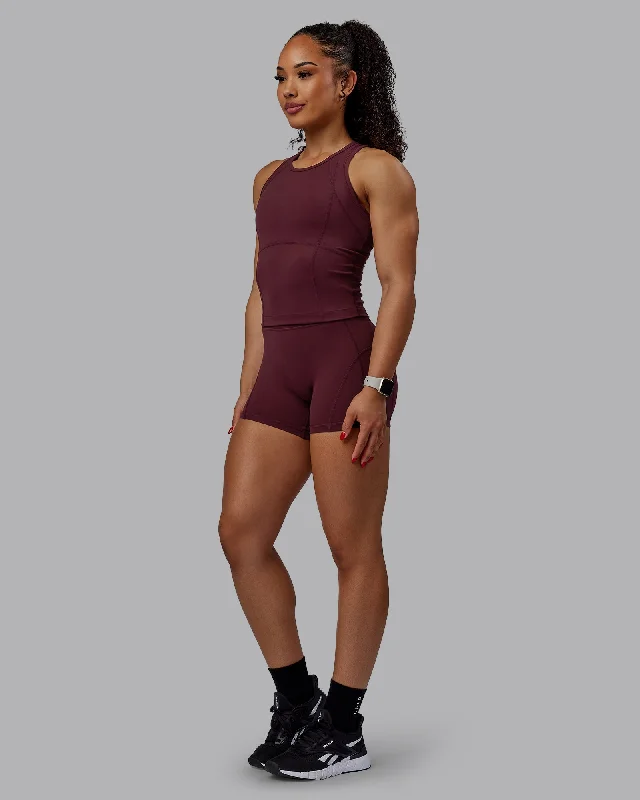 Bend Performance Tank - Dark Cherry