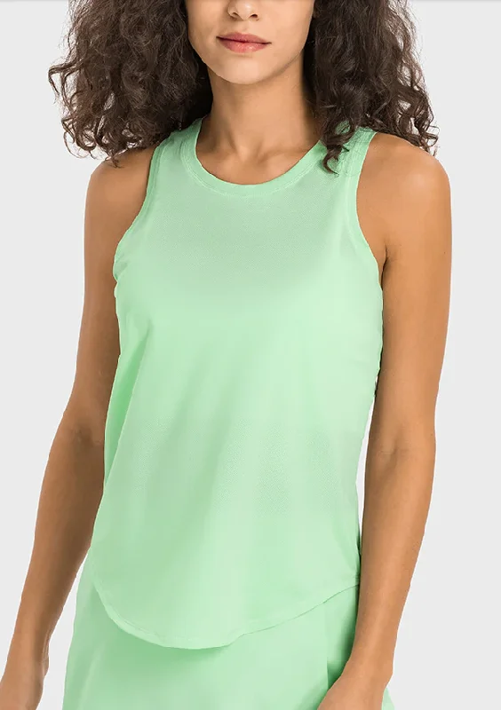 Breathable Smock Mesh Tank Top